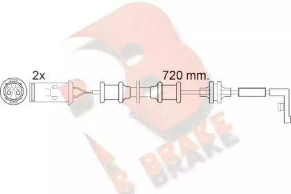 Контакт (R BRAKE: 610444RB)